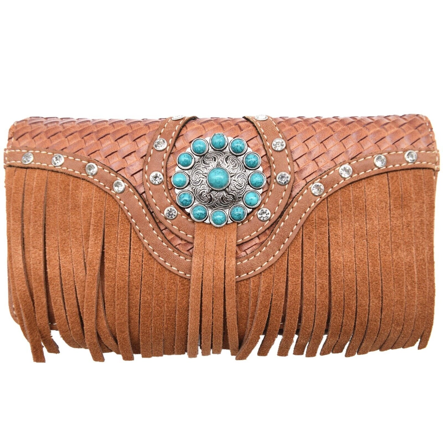 Western Style Purse & Wallet Set –Vegan Leather Shoulder Bag with Concealed Carry Pocket, Phone Pocket & Adjustable Strap –Trendy & Functional Handbag