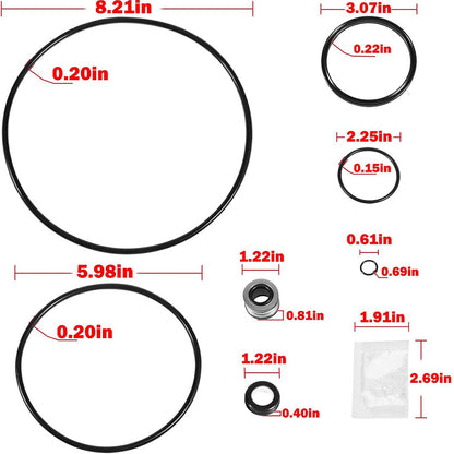 Pentair SuperFlo O-Ring Repair Kit Supermax 78 Pool Pump Gasket Seal O-Ring Rebuild Repair Kit