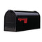 Gibraltar Mailboxes Classic Medium Post Mount Mailbox T1S00B00 Steel Black