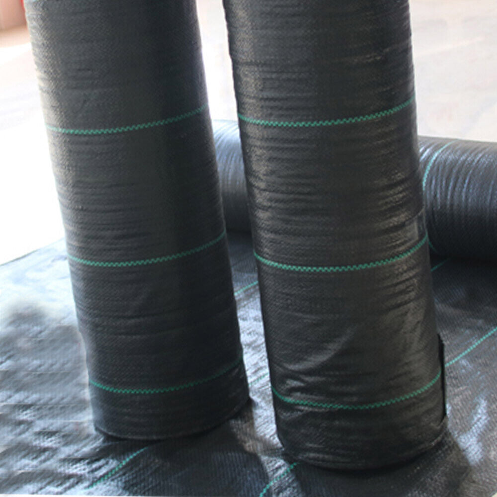 Premium Weed Control Geotextile Fabric, Heavy Duty Weed Barrier Fabric Ground Cover - 3.2oz Woven Polyethylene, UV Resistant, Garden Landscaping Mat