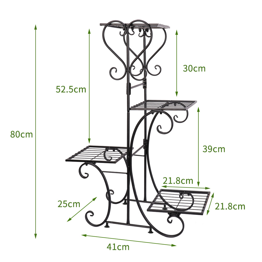 Thick Multi Tier Metal Plant Stand Display Bonsai Shelf Home Garden Patio Room