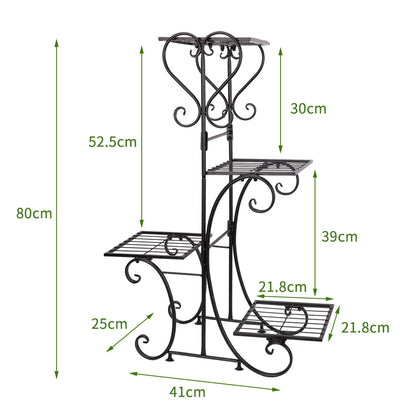 Thick Multi Tier Metal Plant Stand Display Bonsai Shelf Home Garden Patio Room