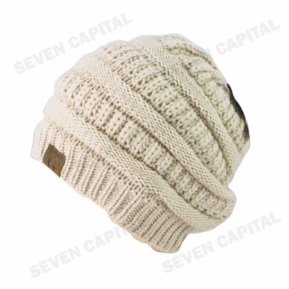 Women'S Men Knit Slouchy Baggy Beanie Oversize Winter Hat Ski Fleece Slouchy Cap