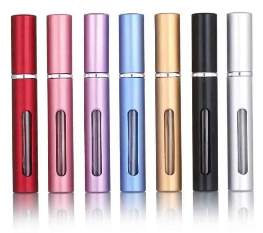 7 Pcs 10Ml Mini Refillable Perfume Atomizer Bottles - Portable Spray Containers