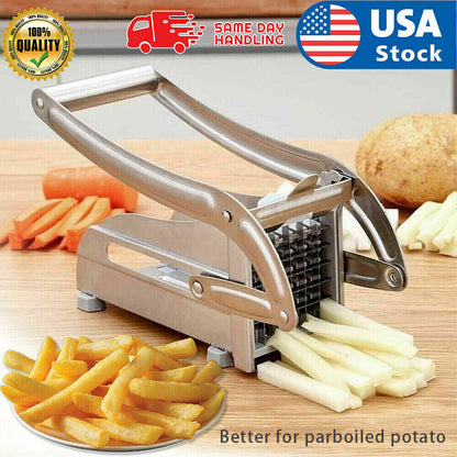 Stainless Steel French Fry Cutter Vegetable Potato Slicer 36/64 Hole Chopper US