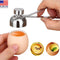 Stainless Steel Egg Topper – Precision Shell Cutter Cracker Tool for Boiled Eggs