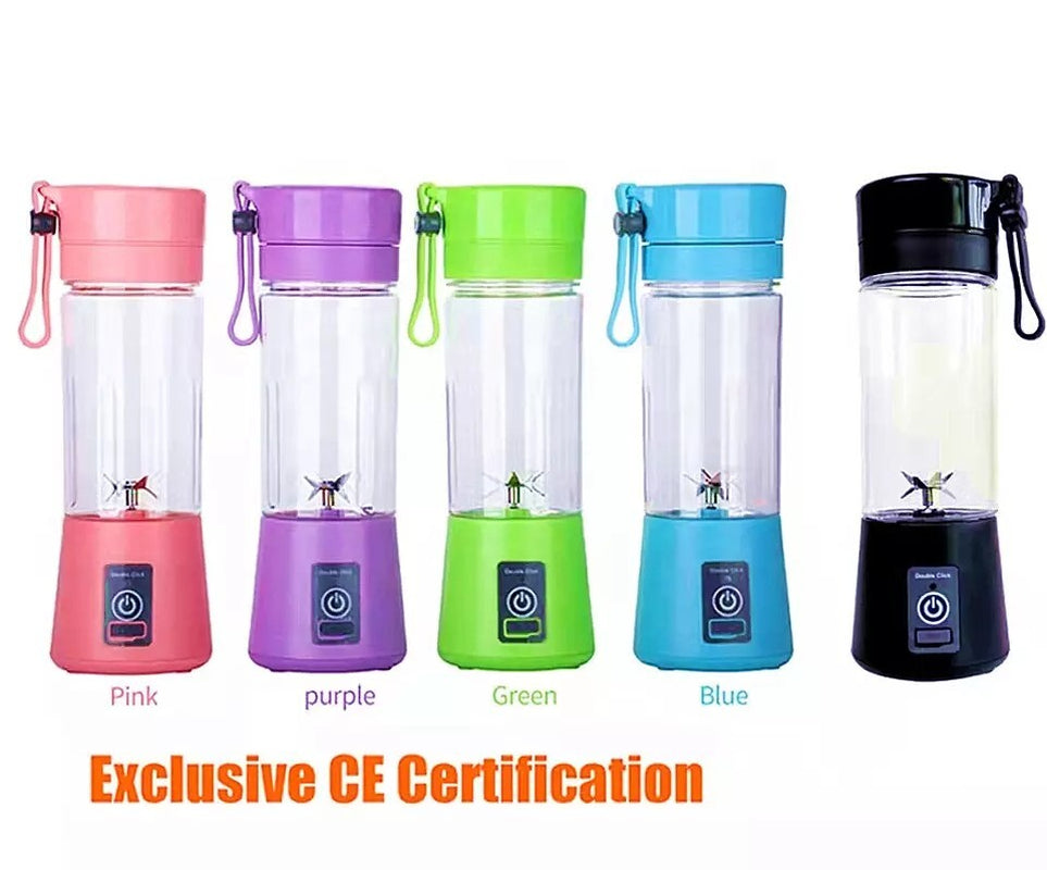 Portable Blender Juicer Cup USB Rechargeable Smoothies Mixer Fruit Machine