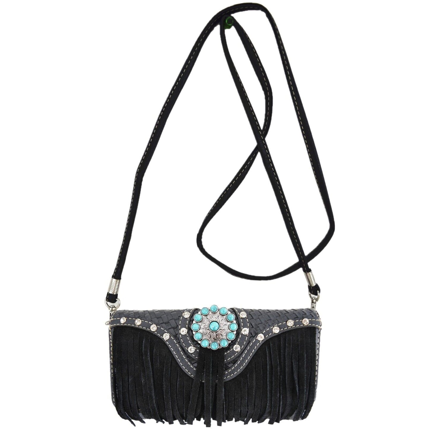 Western Style Purse & Wallet Set –Vegan Leather Shoulder Bag with Concealed Carry Pocket, Phone Pocket & Adjustable Strap –Trendy & Functional Handbag