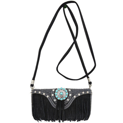 Western Style Purse & Wallet Set –Vegan Leather Shoulder Bag with Concealed Carry Pocket, Phone Pocket & Adjustable Strap –Trendy & Functional Handbag