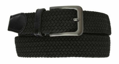 Marshal Wide Men'S Elastic Stretch Belt Gunmetal Buckle Belt Casual Golf Belt