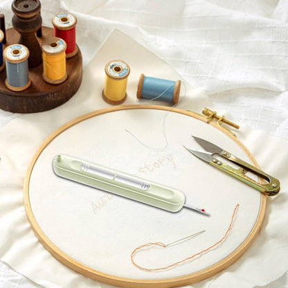 2 in 1 Needle Threader Seam Ripper Double-End Sewing Tool DIY Cross Stitch Craft