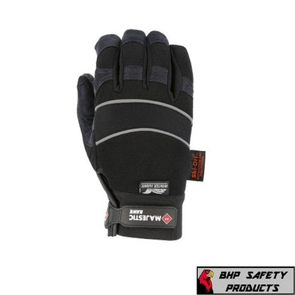 Majestic 2145 Winter Hawk Armorskin Insulated Mechanics Work Gloves, Waterproof