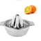 Stainless Steel Citrus Juicer–Manual Hand Press Lemon Squeezer W Bowl & Strainer