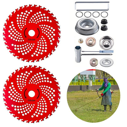 9"X 36 Teeth Carbide Tipped Blade Kit for Brush Cutter Trimmer Weed Eater 2 Pack