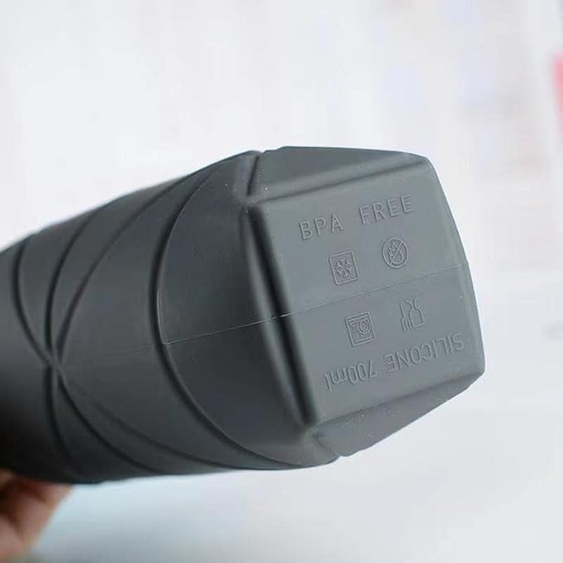 Collapsible Water Bottle,Bpa Free Silicone Reusable Foldable Travel Water Bottle