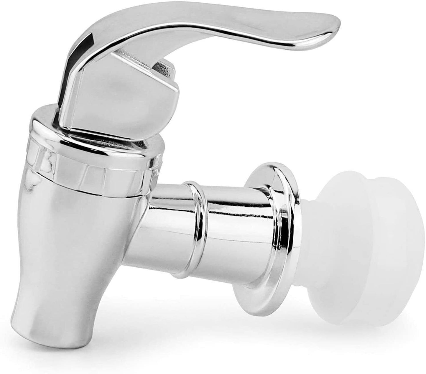 Push Style Spigots for Beverage Dispenser Carafes 2Pk Chrome Lock Open Style