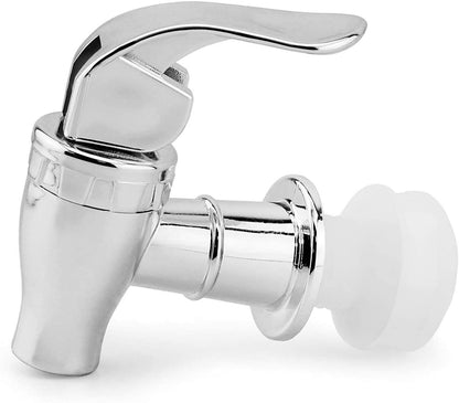 Push Style Spigots for Beverage Dispenser Carafes 2Pk Chrome Lock Open Style