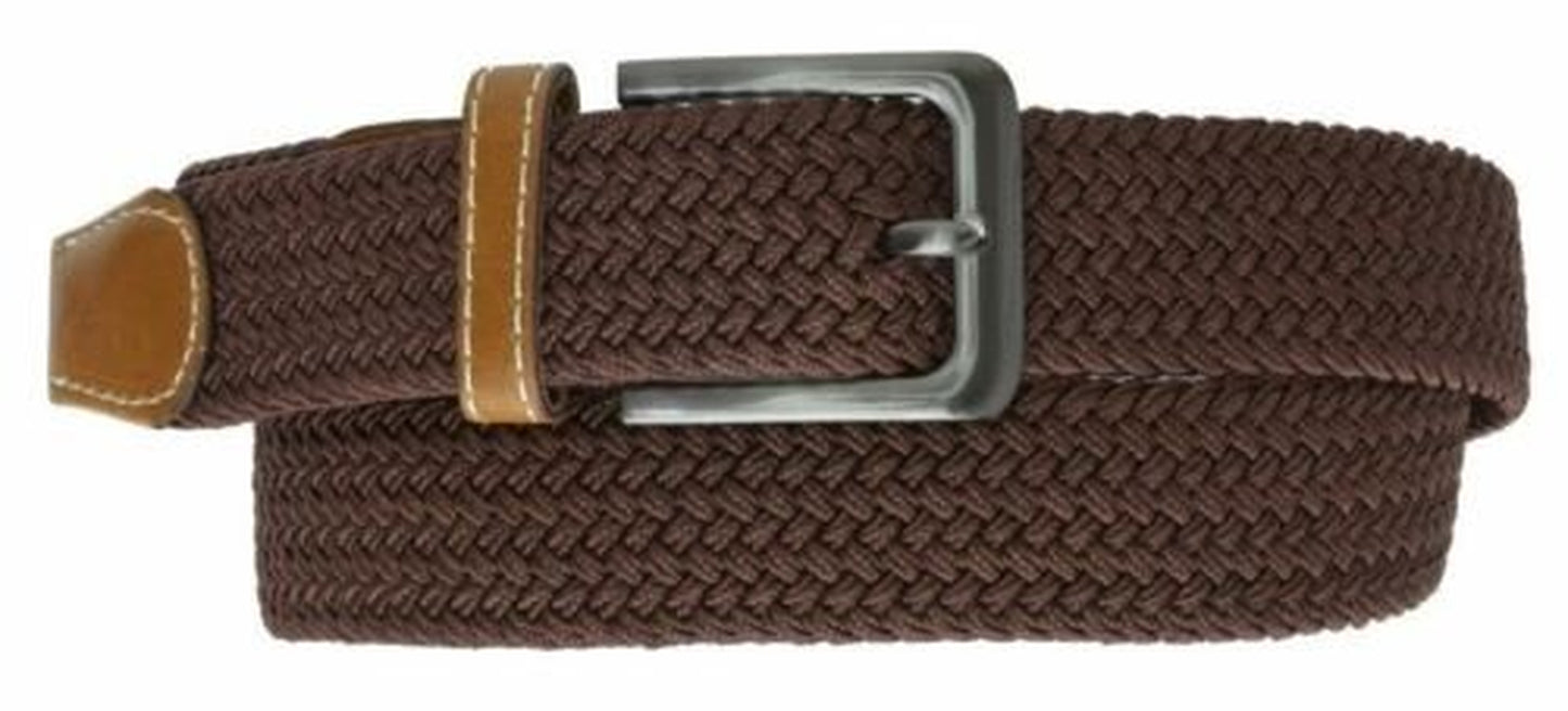 Marshal Wide Men'S Elastic Stretch Belt Gunmetal Buckle Belt Casual Golf Belt