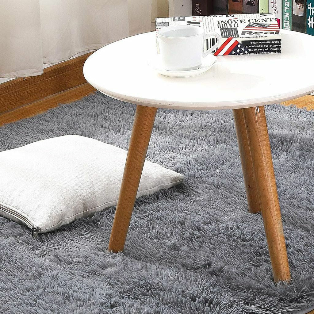 Fluffy Rugs Anti-Skid Shaggy Area Rug Dining Room Carpet Floor Mat Home Bedroom