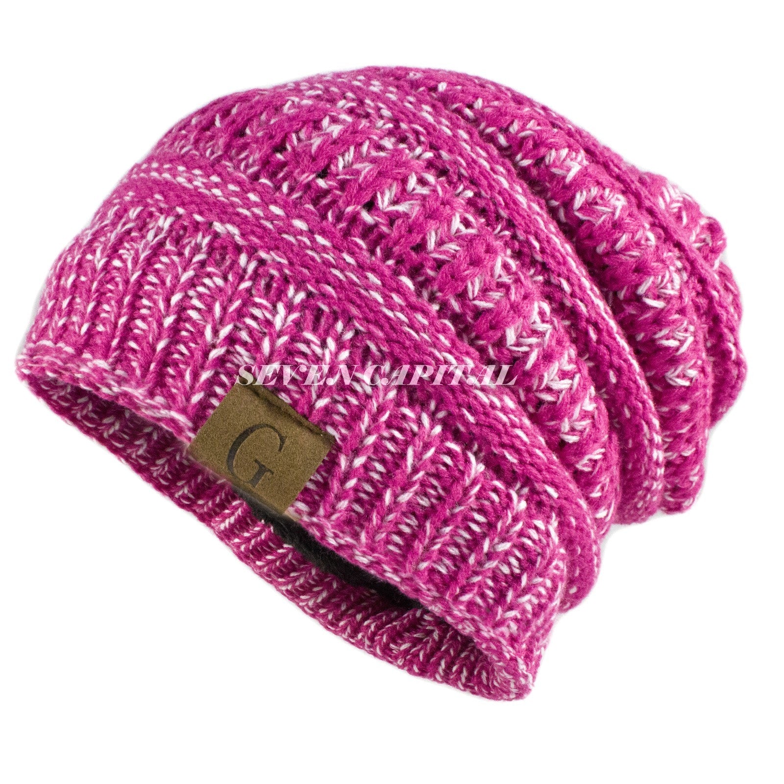 Women'S Men Knit Slouchy Baggy Beanie Oversize Winter Hat Ski Fleece Slouchy Cap