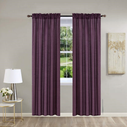 Pinch Pleat Curtain Panels 2 Pack Unlined Rod Pocket Window Sheer & Light, Fits 2” Rod, Non-Blackout Home Decor Upgrade