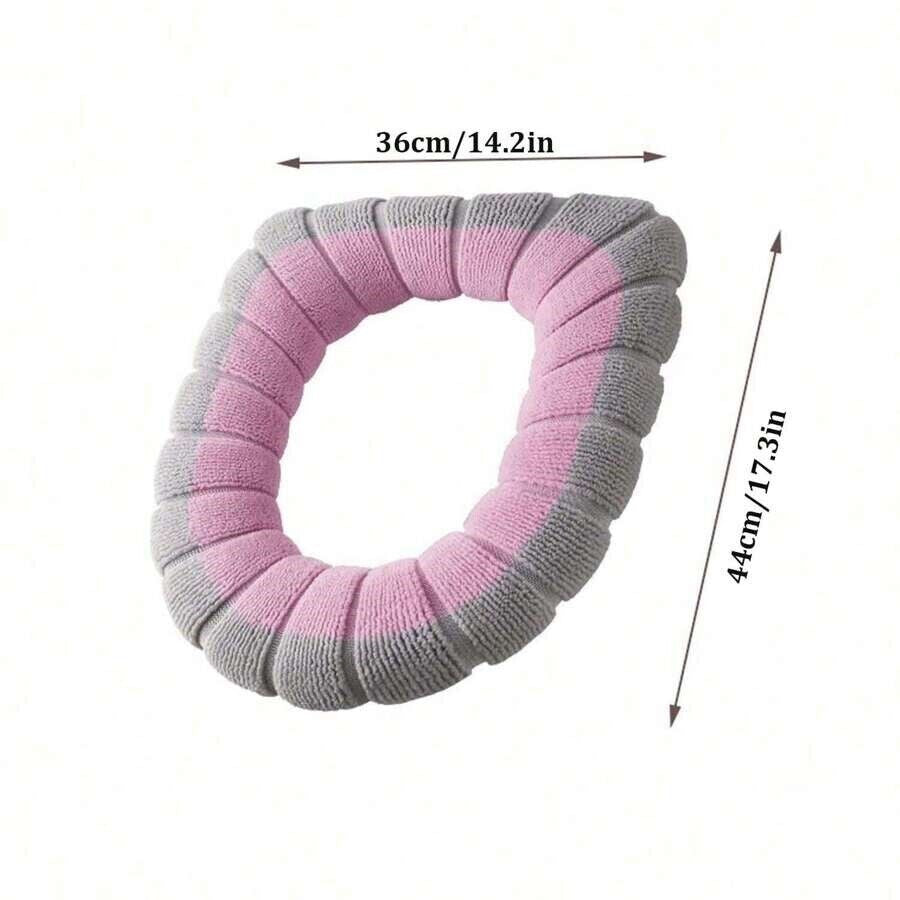 Cozy Bathroom Soft Thicker Stretchable Toilet Seat Cover – Washable & Warmer Cushion Mat for Cold Mornings | Viral Comfort Find