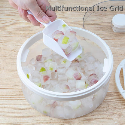 Mini Ice Cube Trays with Lid and Bin,64 Pcs for Freezer,Ice Cube Mold, Ice Molds