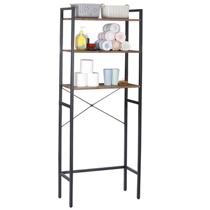 3-Tier Bathroom Storage Shelf over Toilet Rack Organizer Freestanding Shelving