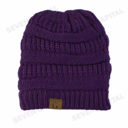 Women'S Men Knit Slouchy Baggy Beanie Oversize Winter Hat Ski Fleece Slouchy Cap