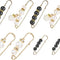 8PCS Pearl Brooch Pins, Decorative Safety Pins for Clothes, Faux Pearl Brooches