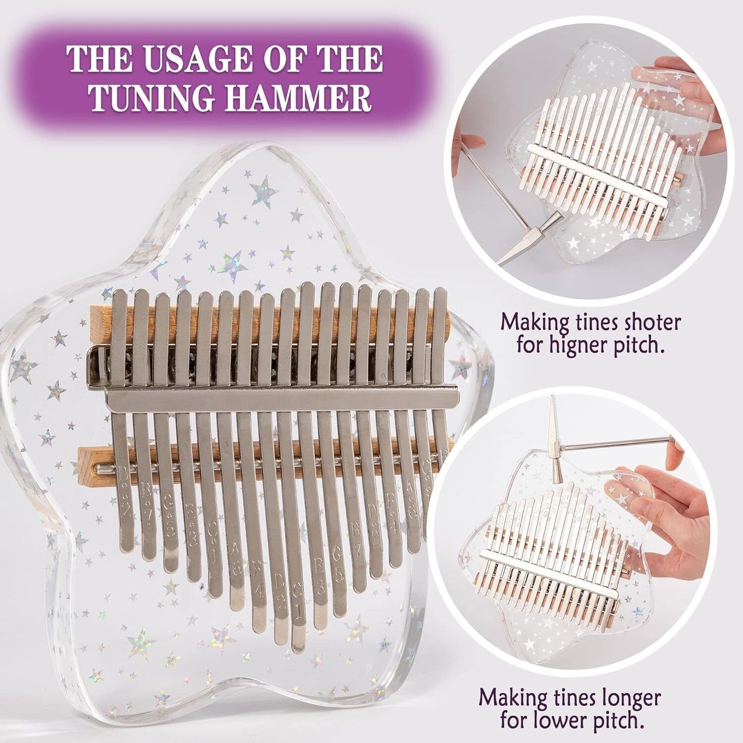 17-Key Kalimba Thumb Piano – Easy-to-Play Mbira for Beginners, Adults & Kids | Relaxing Aesthetic Gift Idea