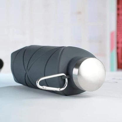 Collapsible Water Bottle,Bpa Free Silicone Reusable Foldable Travel Water Bottle