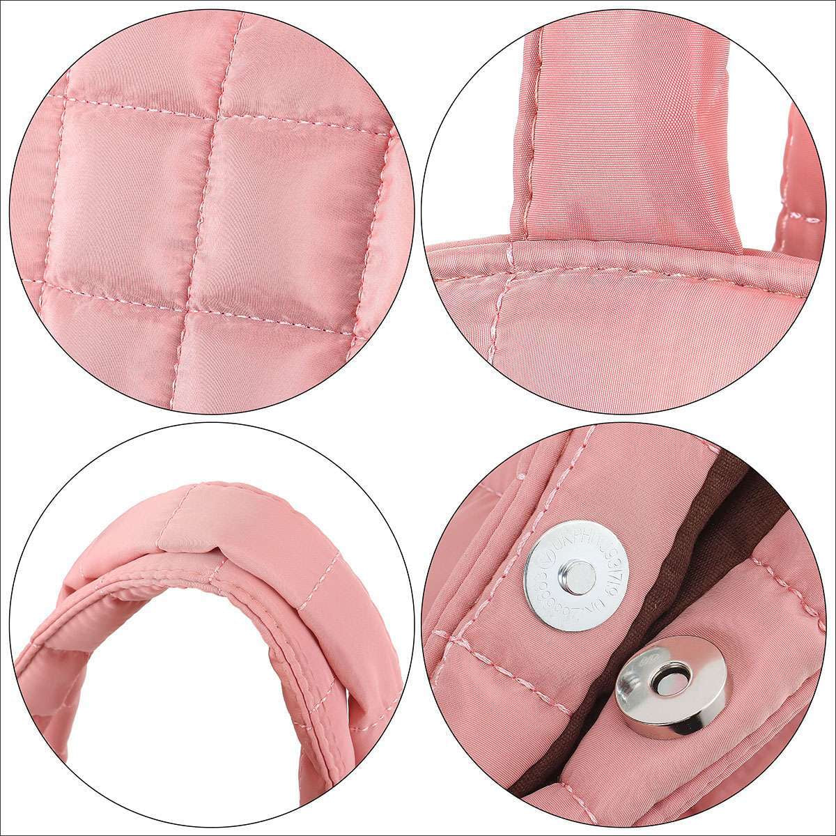 Women Puffer Tote Bag Quilted Puffy Handbag Shoulder Bag down Underarm Large Bag