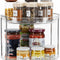 2 Tier 9-Inch Lazy Susan 360° Turnable Spice Storage Organizer Kitchen Cabinet