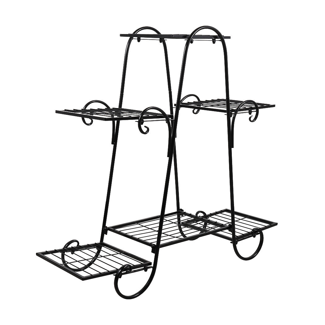 Thick Multi Tier Metal Plant Stand Display Bonsai Shelf Home Garden Patio Room