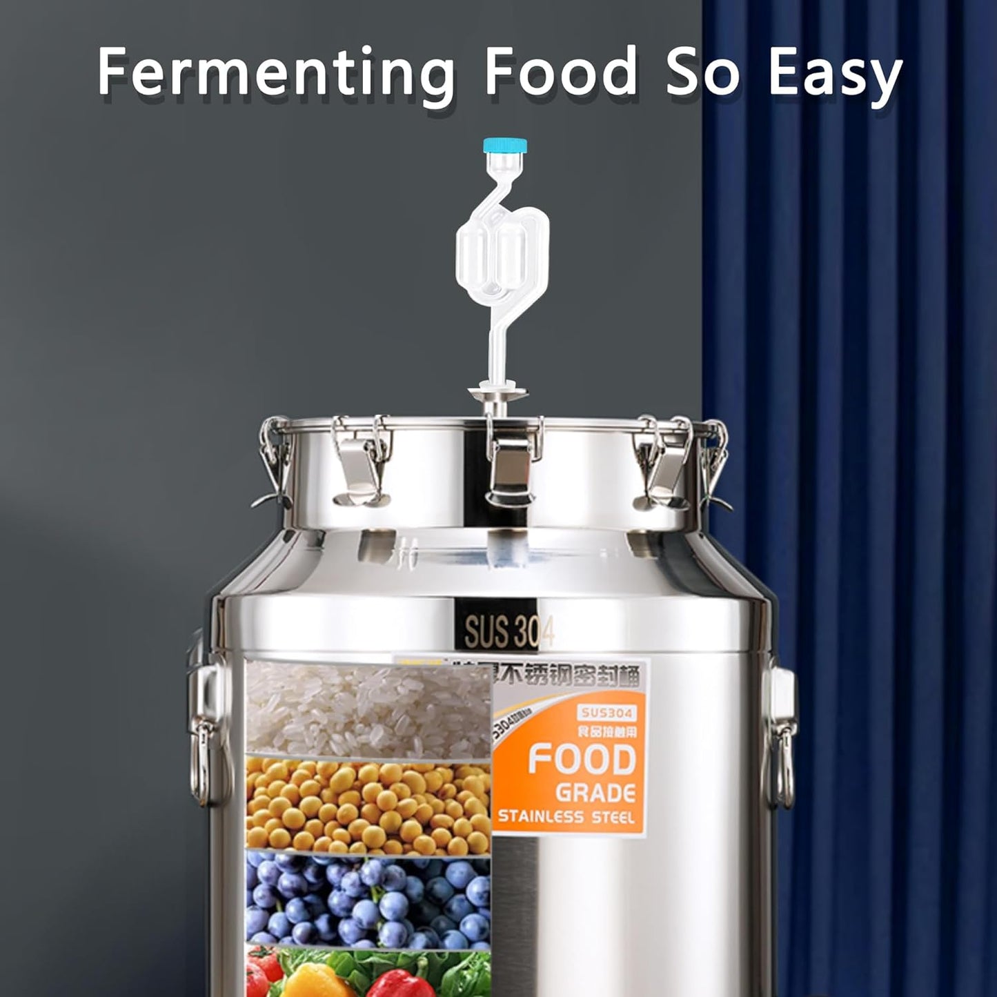 Fermenting Bucket Airlock Set 2Pack for Fermenting Bubble Airlocks for Bucket Mason Jar Carboy Wine Ai