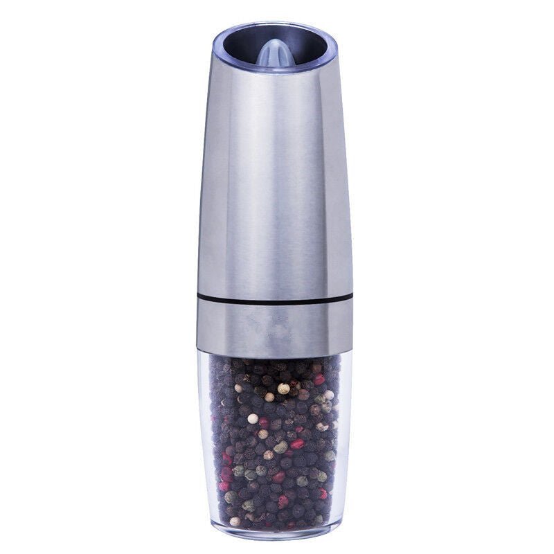 Salt and Pepper Grinder Electric Pepper Mill Stainless Steel Gravity Induction