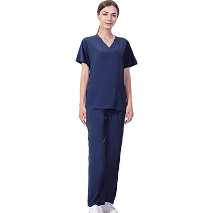 Scrubs Comfortable & Stylish Women's Nurse Scrub Set with Large Pockets, V-Neck, and Adjustable Waistband