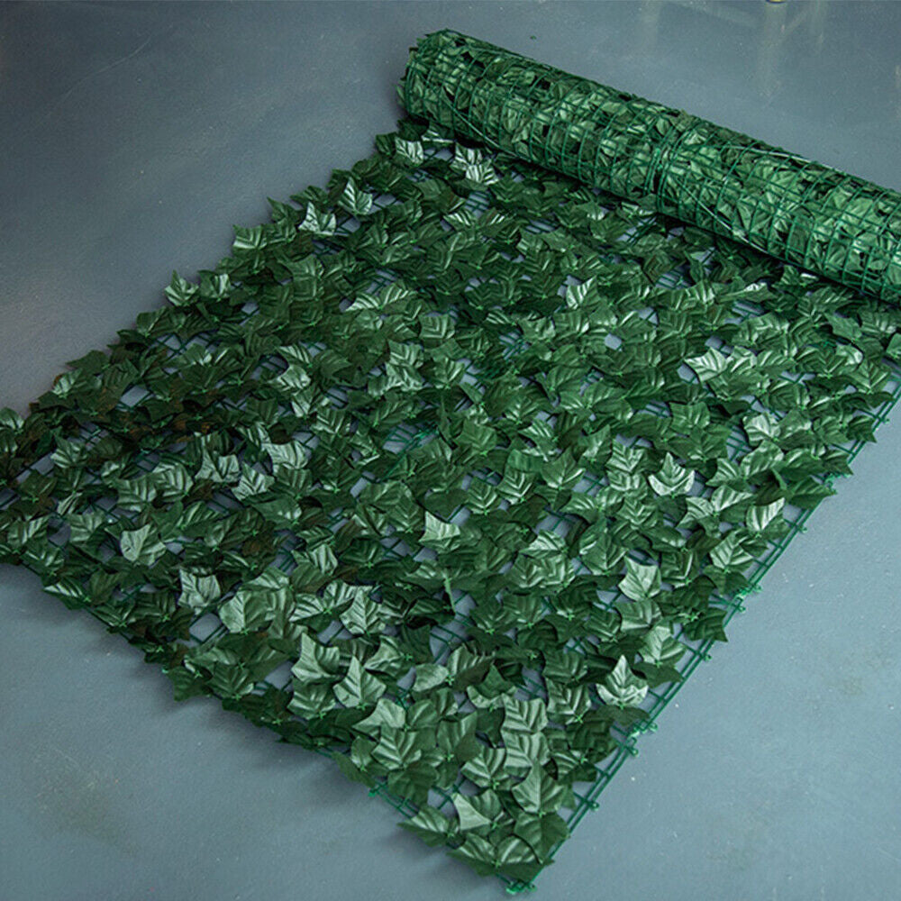 118"X39" Artificial Faux Ivy Leaf Hedge Fencing Privacy Fence Garden Decorate