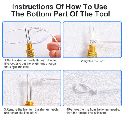 Fishing Knot Quick Tying Tool Line Clipper Snip Hook Nipper Tie Knotter Outdoor