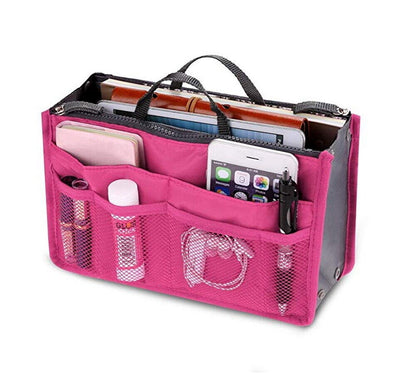 Women's Travel Purse Organizer Insert – Multi-Pocket Tote Handbag Liner for Easy Bag Swap, Lightweight Storage for Essentials, Makeup & Accessories