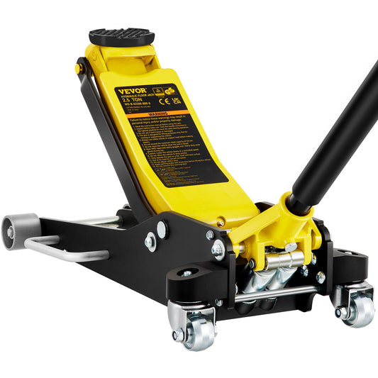 VEVOR Low Profile Floor Jack 2.5T Aluminum Steel Racing Floor Jack W/Dual Piston