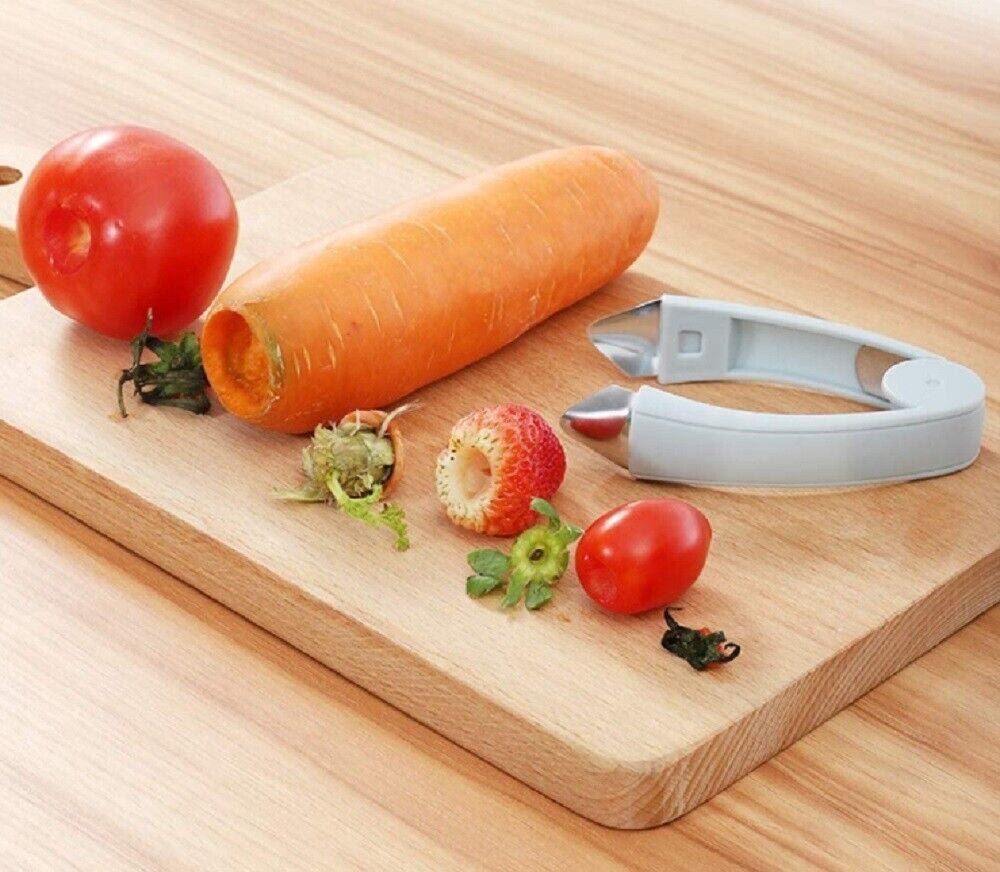 Fruit Eye Peeler & Strawberry Huller – Pineapple Eye Remover Kitchen Tool