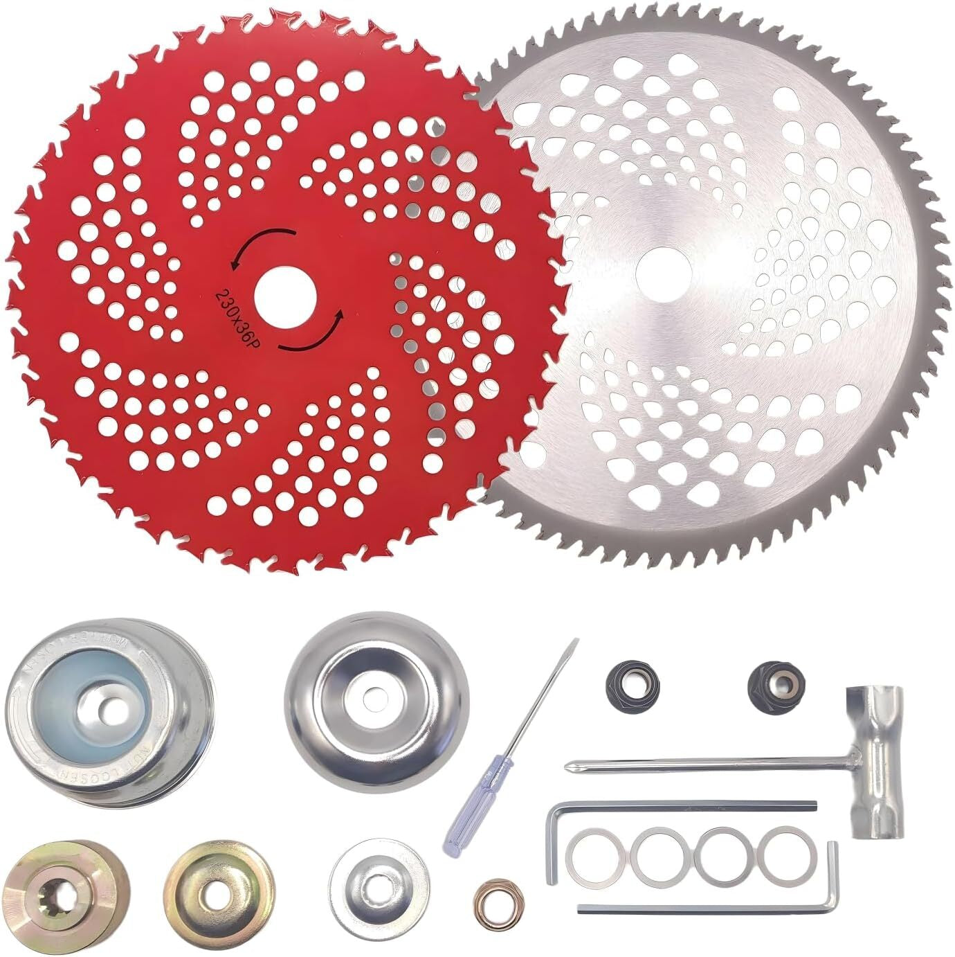 9"X 36 Teeth Carbide Tipped Blade Kit for Brush Cutter Trimmer Weed Eater 2 Pack
