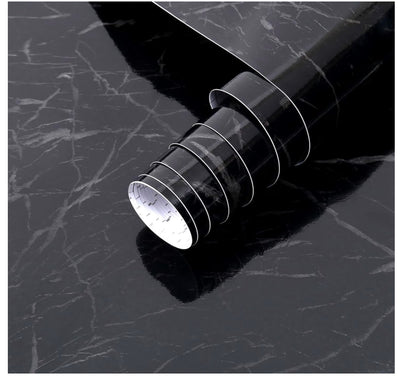 Arthome Black Marble Wallpaper,17"X