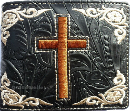 Cross Mens Wallet Texas Western Bifold W059 Black