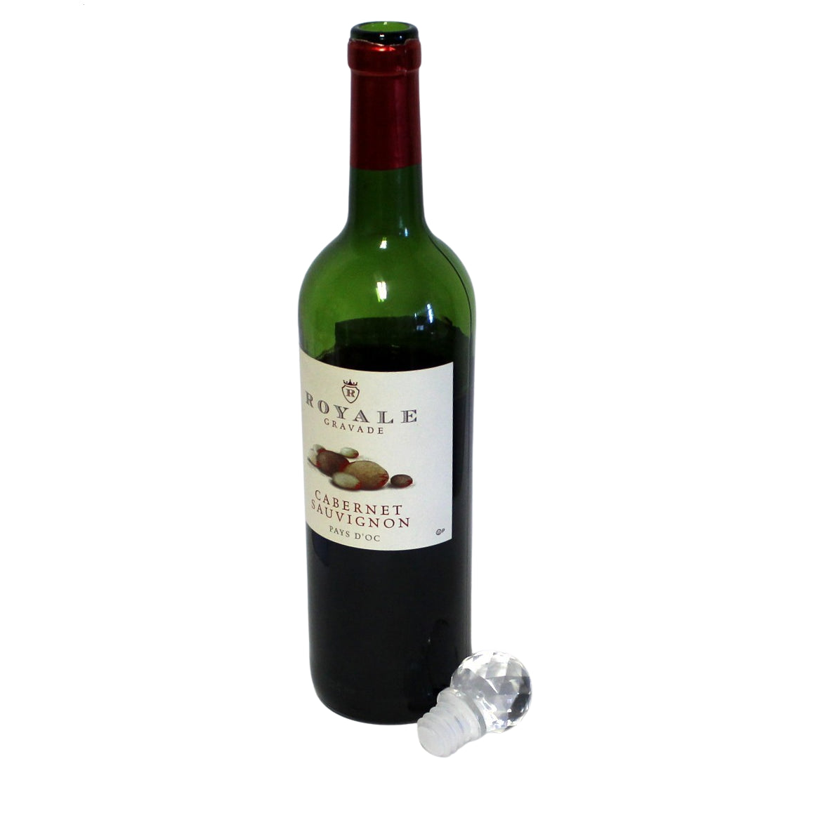 Acrylic Wine Bottle Stoppers - Crystal Clear with Airtight Silicone Seal New