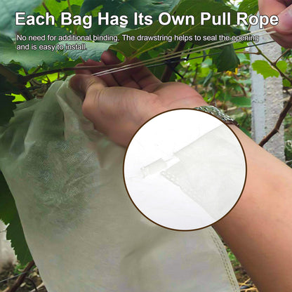 100/200PCS Grape Protection Bags Fruit Vegetable Mesh Bag against Pest Anti-Bird