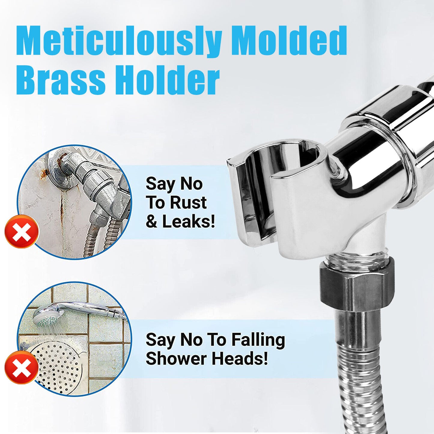 High Pressure 3-Setting Shower Head – Handheld Bathroom Sprayer with Hose | Easy Install, Spa-Like Pressure, TikTok Viral Bathroom Upgrade Must-Have