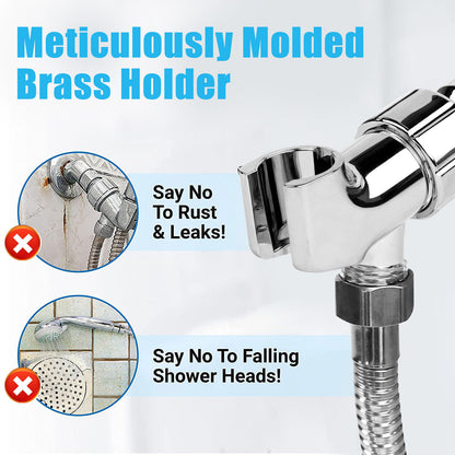 High Pressure 3-Setting Shower Head – Handheld Bathroom Sprayer with Hose | Easy Install, Spa-Like Pressure, TikTok Viral Bathroom Upgrade Must-Have